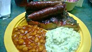 My Lil Foodie Princess Plate Today at #Lunch #BBQ Sausages #Pork Steak 😋 Baked Beans Potato #Salad #Vegetable #Meat/Poultry ❤Sunday Family Funday ❤|Alisha GodsglamGirl Matthewsさん