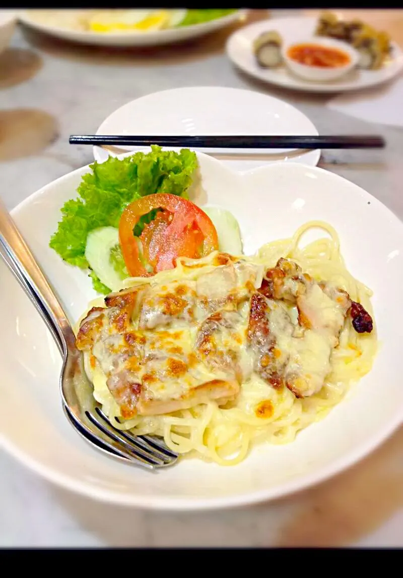 spagheti with chesee sauce|jonathan kevinさん