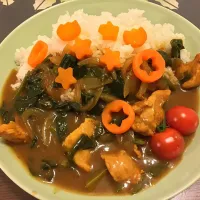 Snapdishの料理写真:和風ほうれん草カレー|anis millorさん