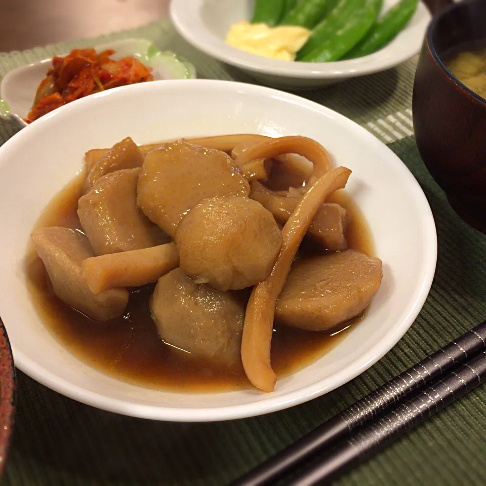 里芋とイカの煮物|さるさん