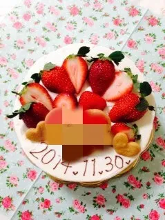 姪っ子のバースデーケーキ🍓|キミーさん