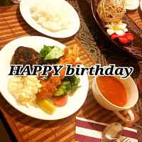 Snapdishの料理写真:birthdaydinner|あきさん