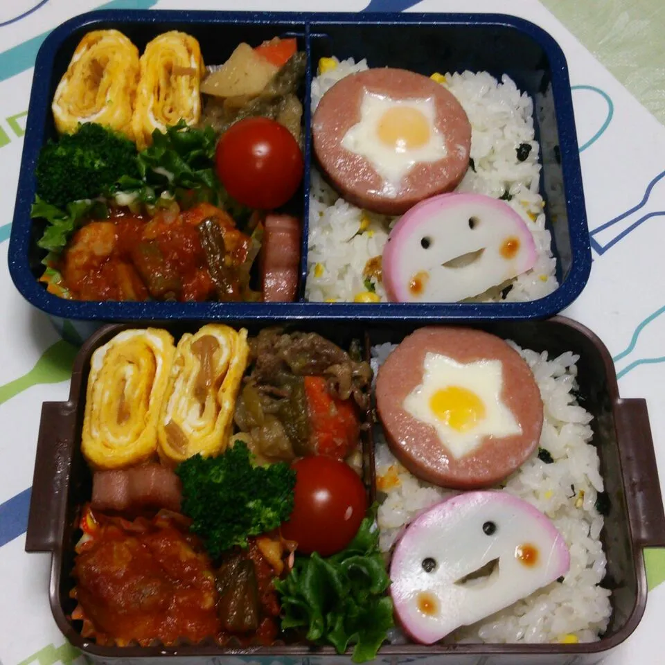 Snapdishの料理写真:12月16日　高校生女子＆オレ弁当|クッキングおやぢさん