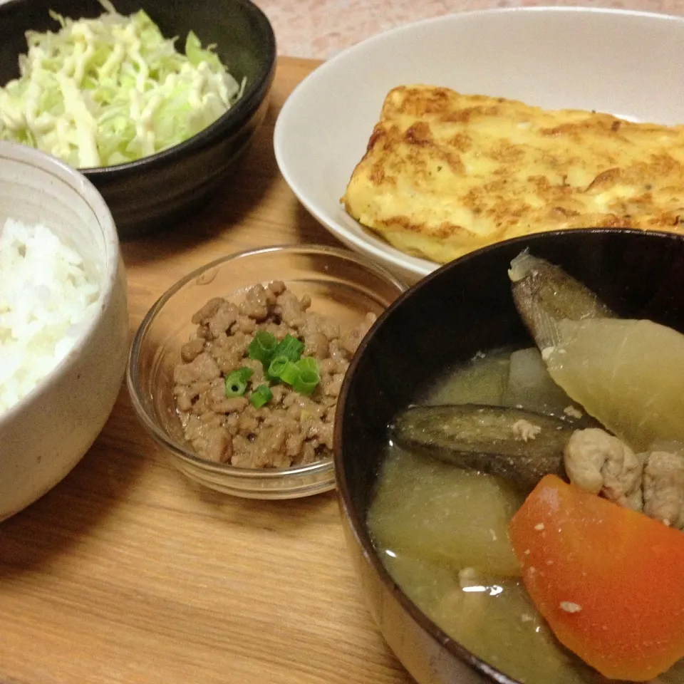 朝ごはん 厚焼き卵|はやしさん