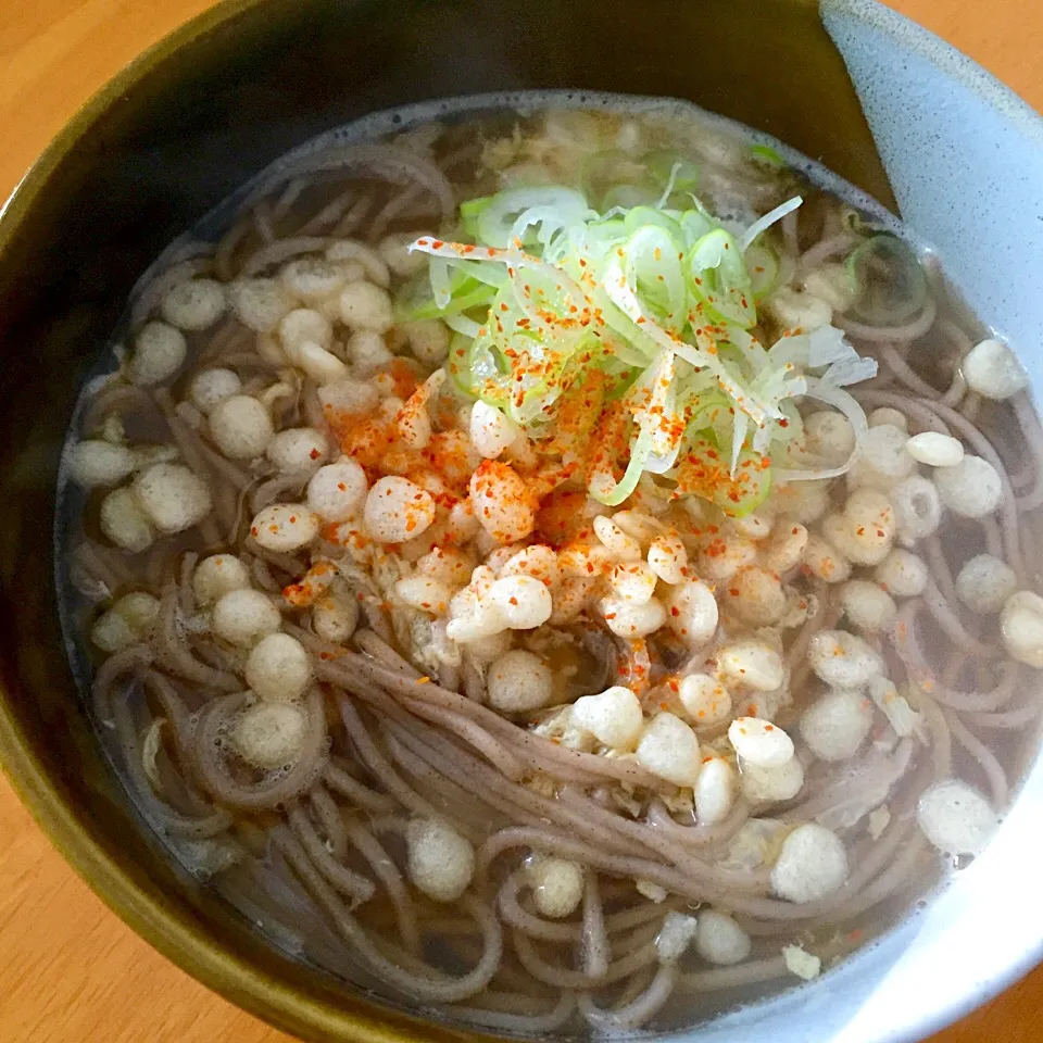 たぬき玉子とじ蕎麦|カウンター嬢さん