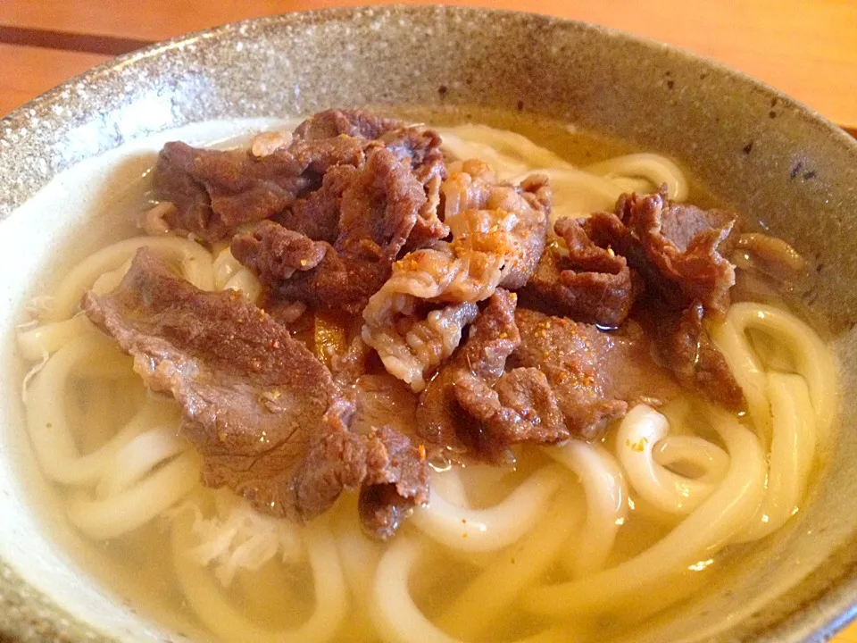 寒い日はホッコリ、肉うどん ♪|alohasantaさん