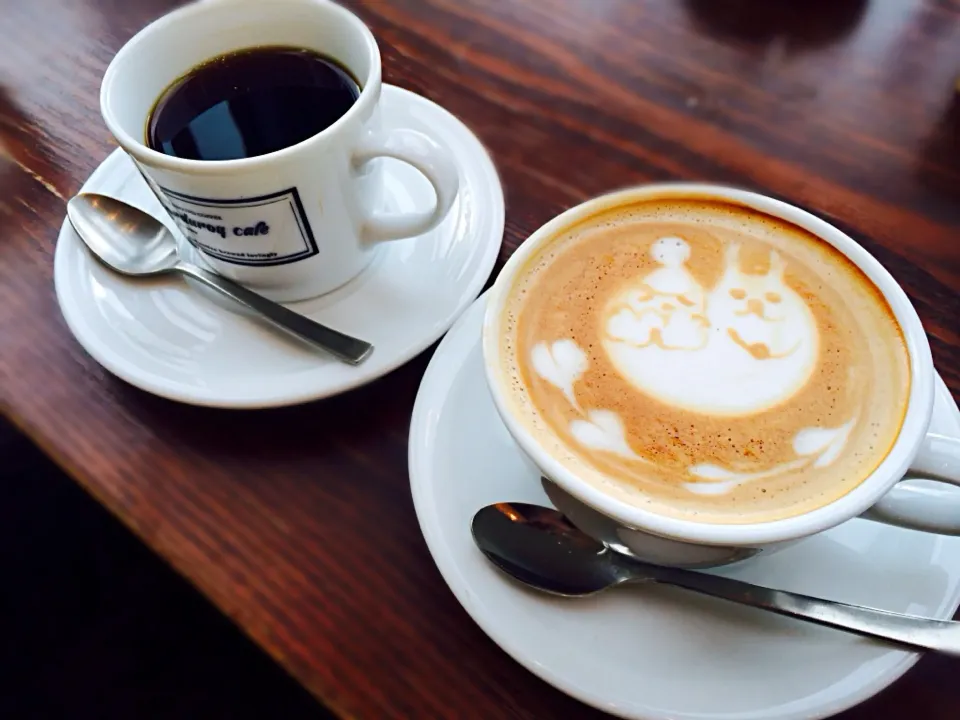 Snapdishの料理写真:ホットカフェラテ ホットコーヒー|Ａｋａｒｉ♡さん