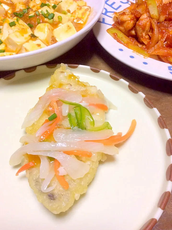 Snapdishの料理写真:白身魚の野菜あんかけ♫(^_^)v|Norio Fukudaさん