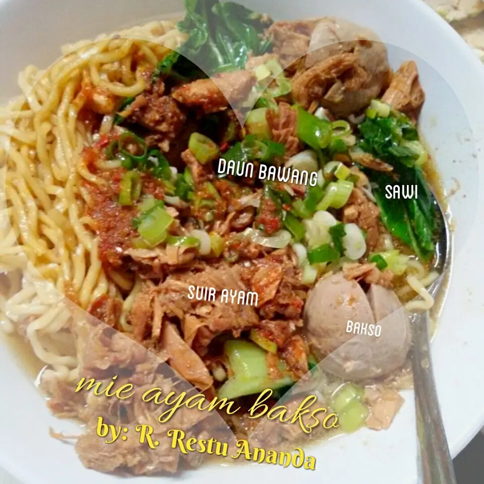 mie ayam bakso #Indonesian cuisine  @dapurbundaAhzam|rizki restu anandaさん