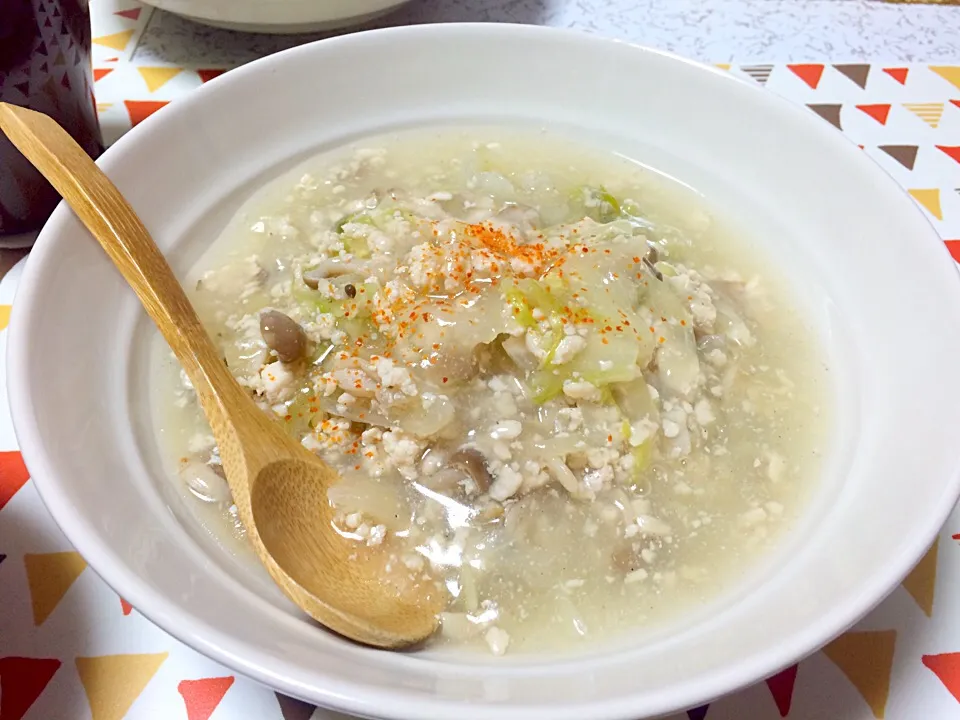 白菜と鳥挽肉のあんかけ|はるさん