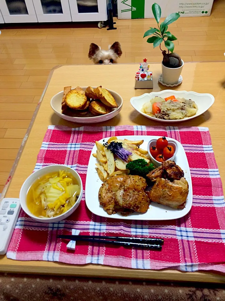 Snapdishの料理写真:☆ ハーベスター八雲のグリルドチキン|Fuyumi Nakanoさん