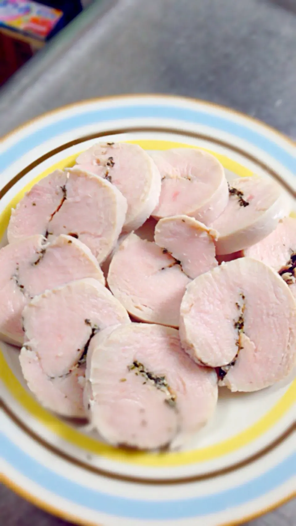 Snapdishの料理写真:Basil chicken ham|Yuさん