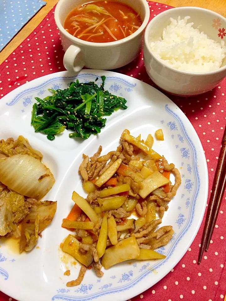 野菜たっぷり晩ご飯|ゆきさん