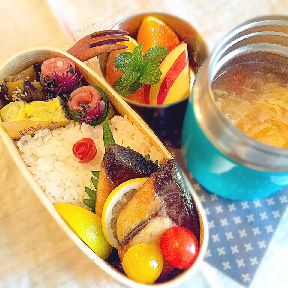 息子に好評のスープ弁当❄️とろ〜り卵の中華スープであったまってください☆|Hanaさん