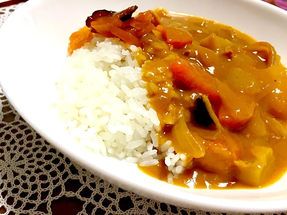 Snapdishの料理写真:カレーライス…新米です^ ^|masasho's momさん