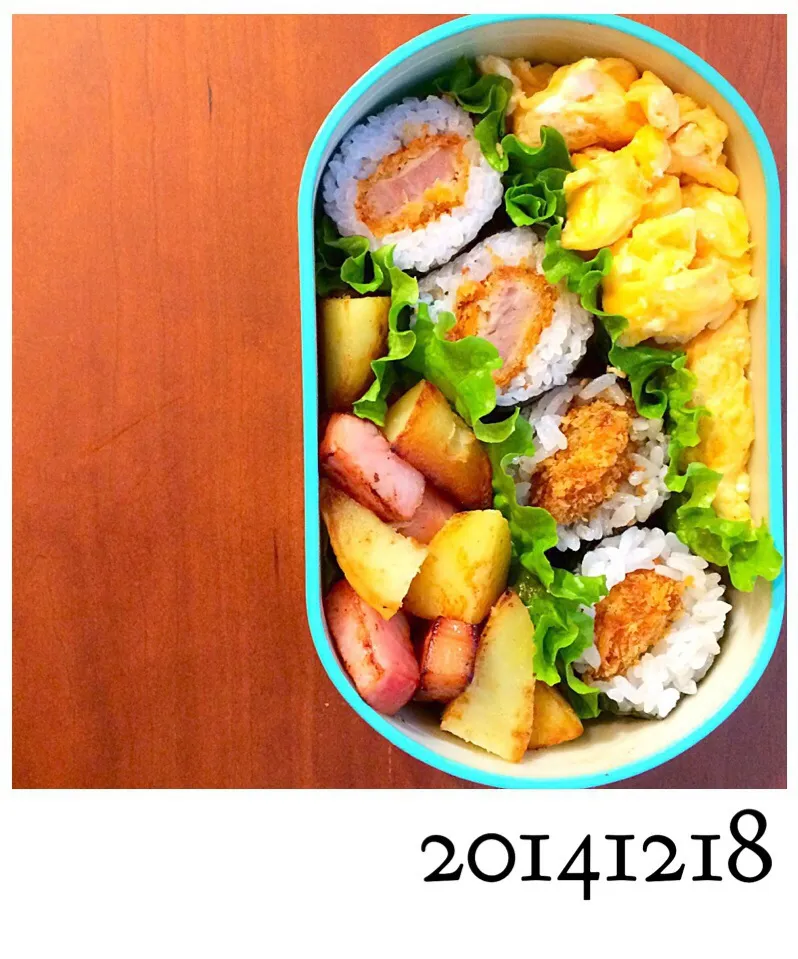 Snapdishの料理写真:ほ〜のお弁当♪  20141218「カツロール」|Youさん