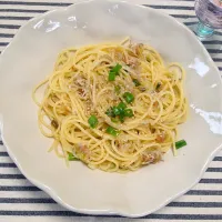 梅とちりめんパスタ|みさきさん