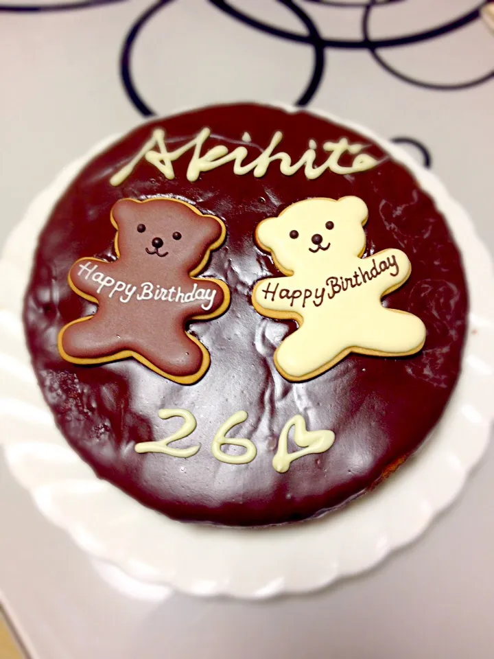 Snapdishの料理写真:お誕生日ケーキ ザッハトルテ|aiさん