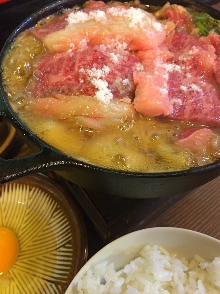 飛騨牛のすき焼き定食|ダンディ☆和田さん