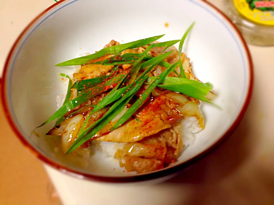 豚生姜焼き丼|Kunisanoさん