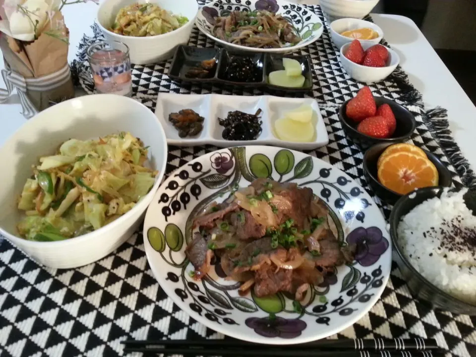 焼肉とお野菜のあんかけ|いきこさん