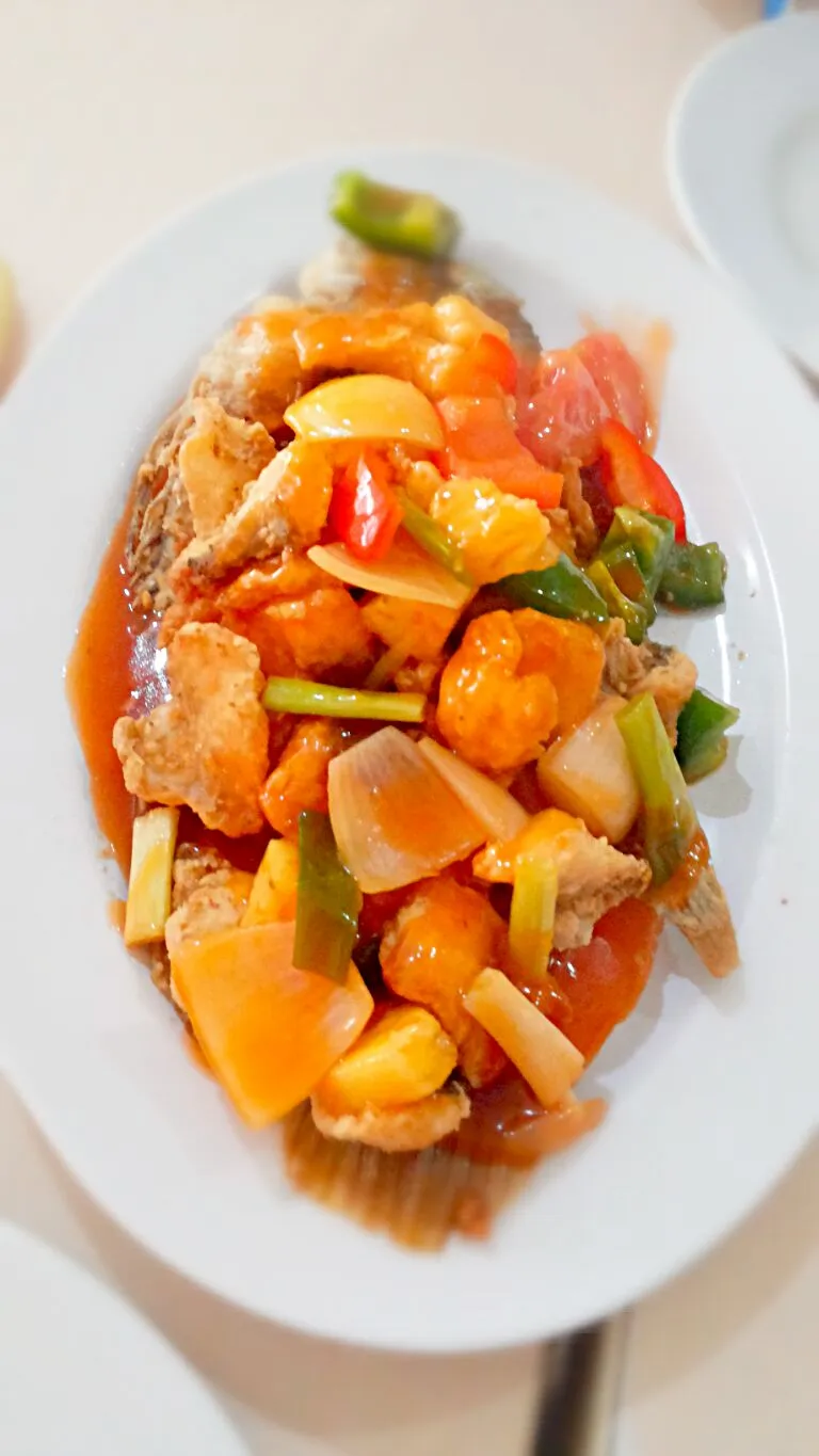 sweet and sour fried crispy fish|Lilyさん