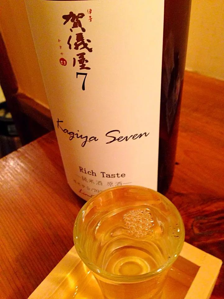 愛媛 純米原酒賀儀屋7 Rich Taste|中華蕎麦 銀時さん