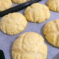 サクカリメロンパン☺︎明日のおやつに🍞|あきさん