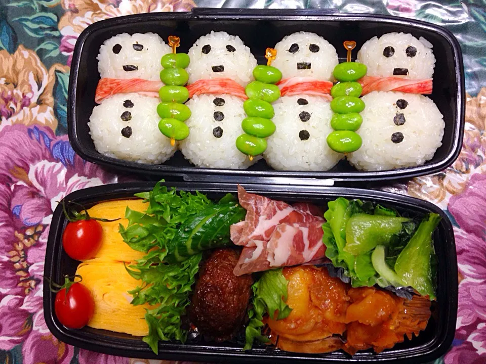 雪だるま弁当|みーこさん