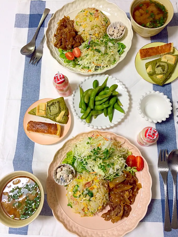 ネギチャーハンワンプレートで土曜ブランチ|ともりんさん