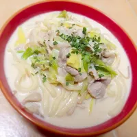 味噌ミルクうどん