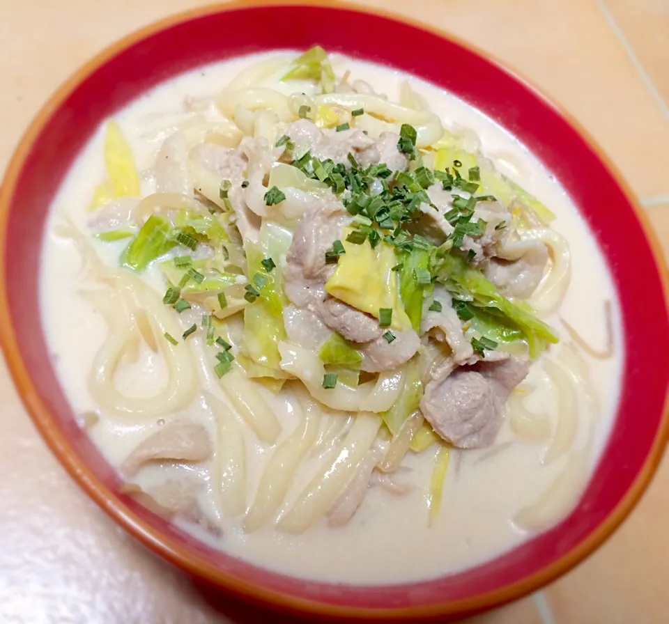 味噌ミルクうどん|こじ∀こじさん