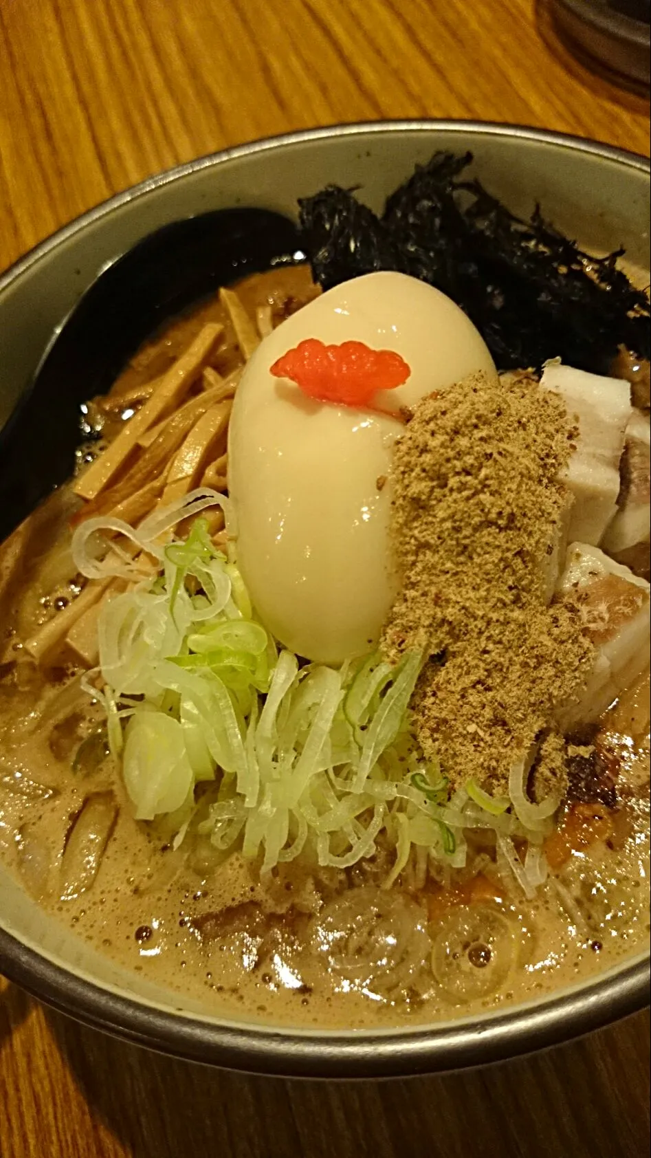 たまり醤油ラーメン(炒め野菜+味玉トッピング)|Yumikoさん