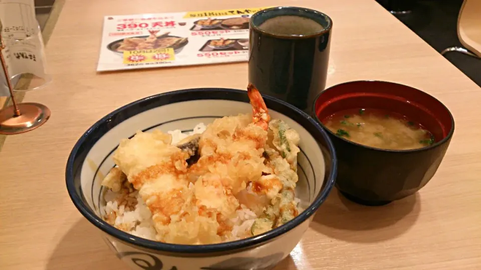 Snapdishの料理写真:18日はてんやの日390(ｻﾝｷｭ-)天丼|こやっこさん