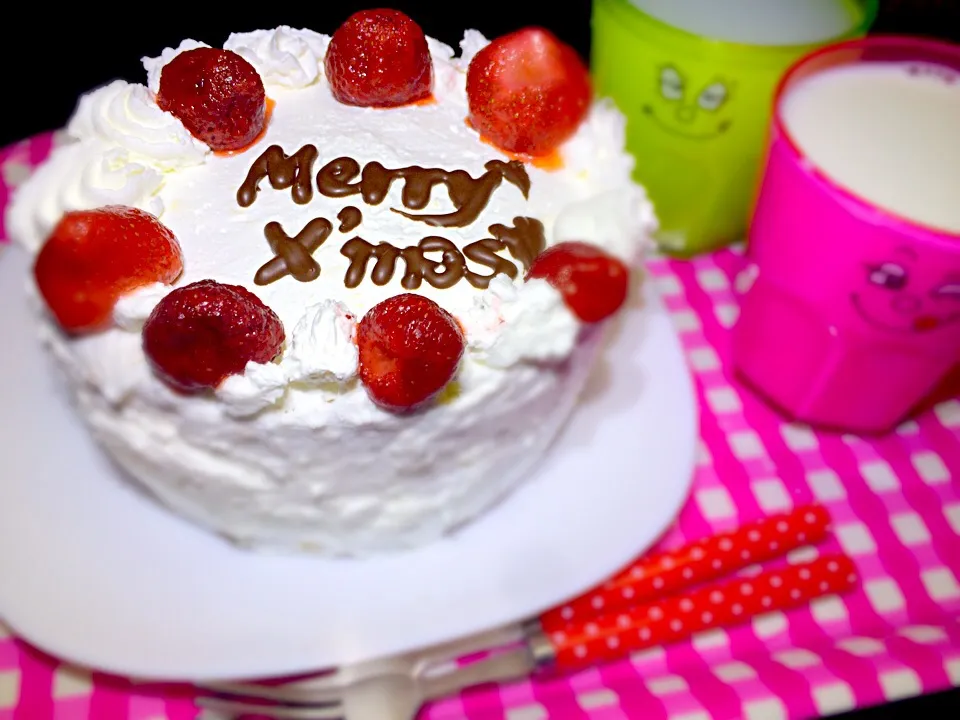 Snapdishの料理写真:Xmasケーキ|あやぽよさん