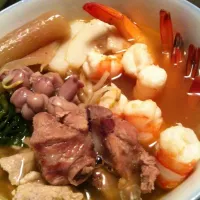 Snapdishの料理写真:Prawn noodle soup|mikko tanさん