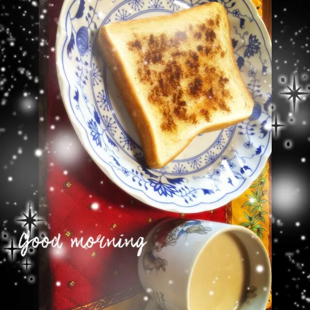 Snapdishの料理写真:Coconut oil cinnamon toast - ココナッツオイルdeシナモントースト|cocoaさん