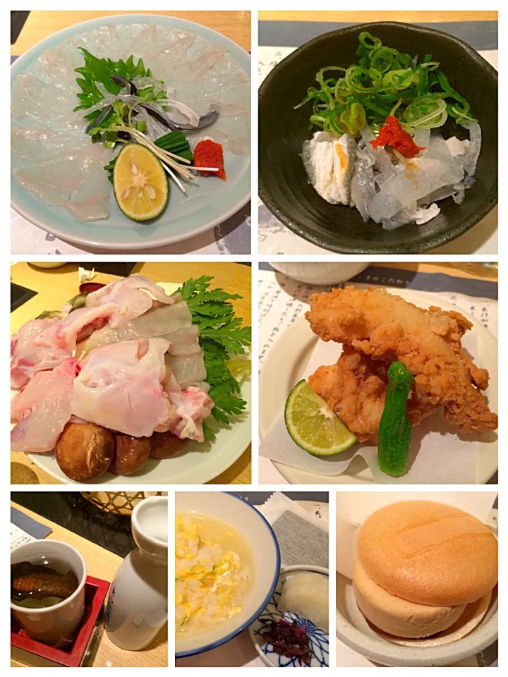 Snapdishの料理写真:泳ぎとらふぐコース|Hiropanさん