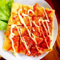 Snapdishの料理写真:Roti pizza in thailand.|Seaさん