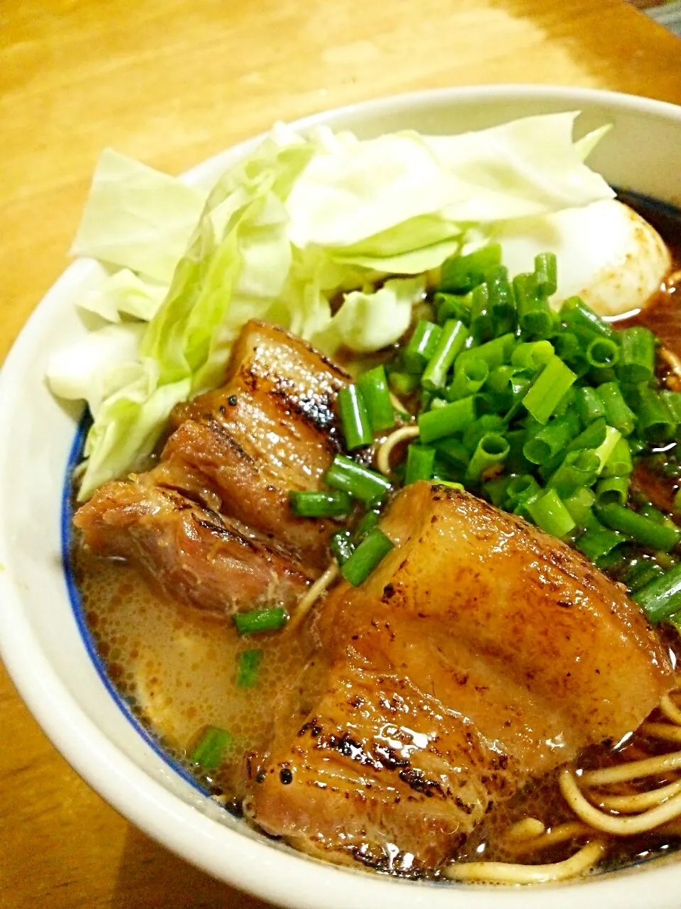 Snapdishの料理写真:マー油ハンパないって！！太肉(ターロー)麺|徳之島トトロンヌさん