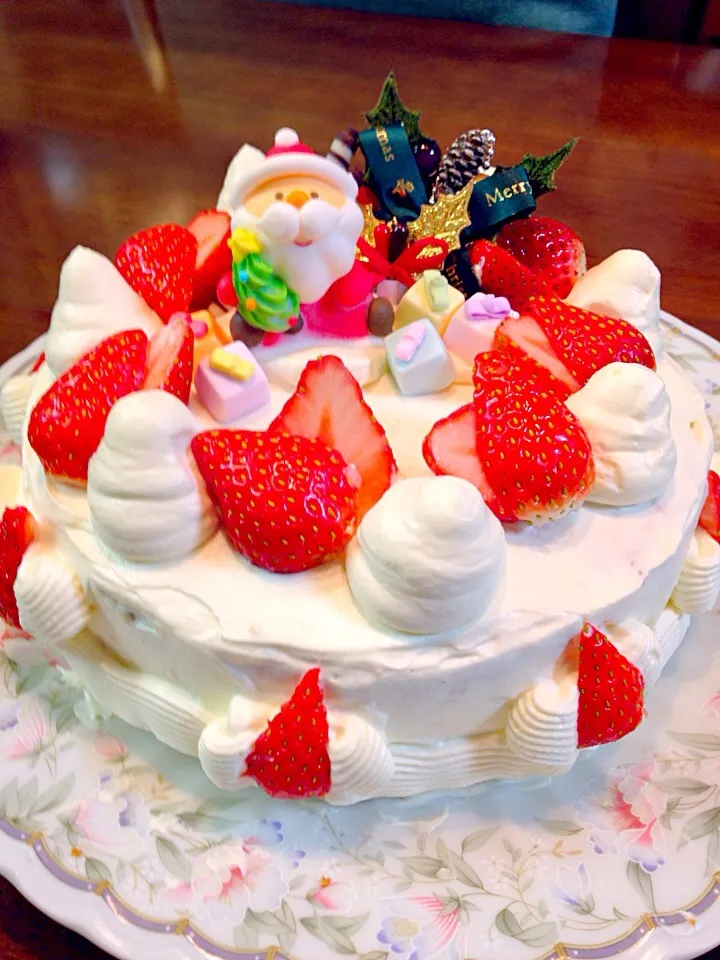 ラビちゃんと一緒にケーキ作りo(^_^)oメリークリスマス🎄|ちーままさん