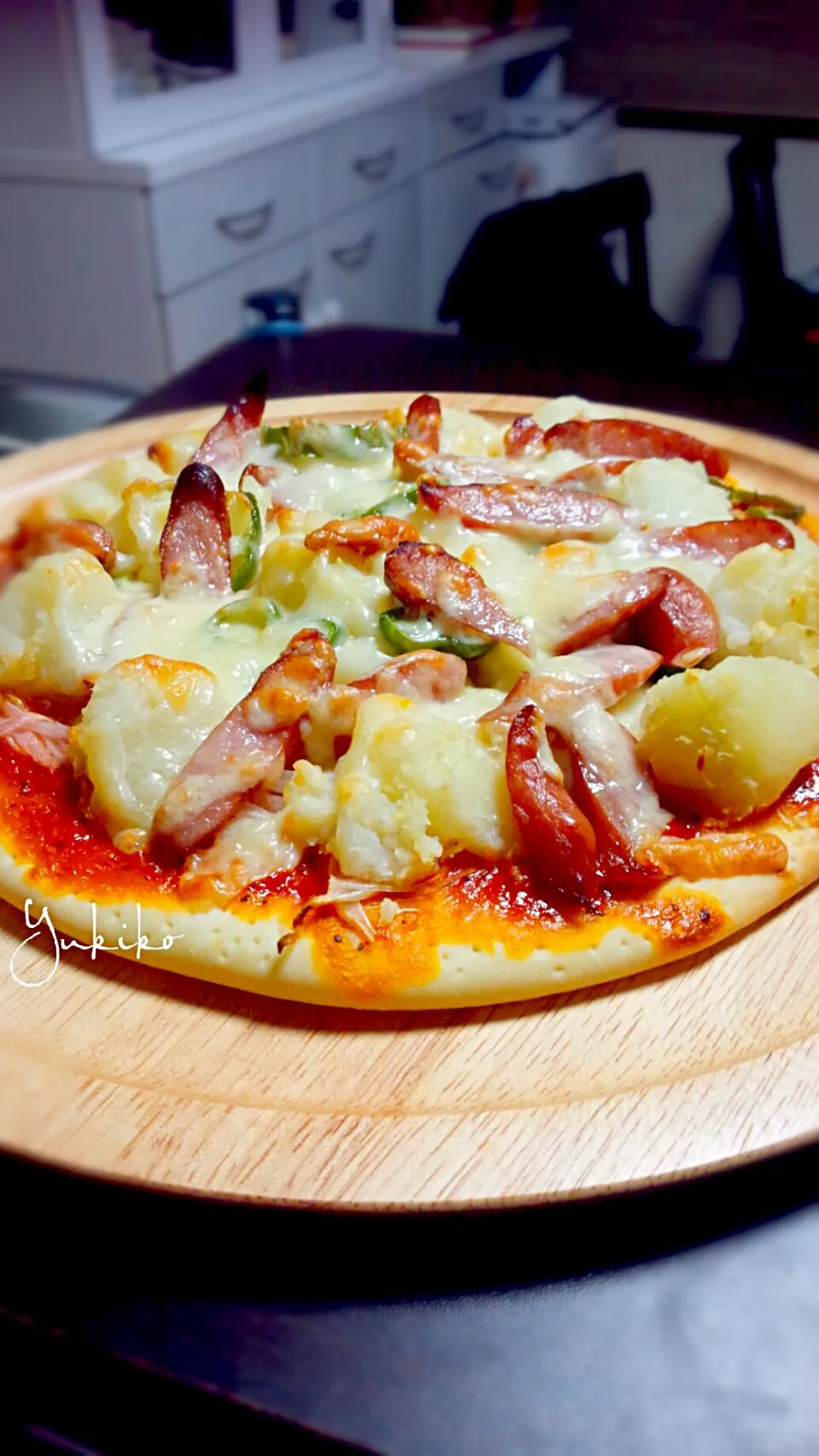 ウインナーとポテトのピザ☆|ゆきこさん