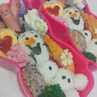 Snapdishの料理写真:オラフ弁当|ちえりさん