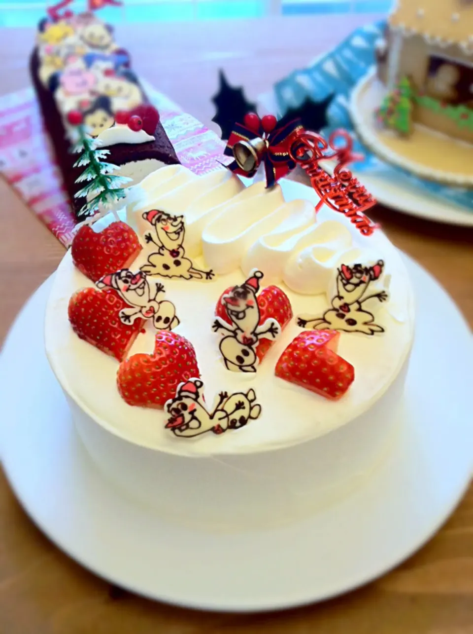 クリスマスケーキ2014✳︎オラフ|チーハさん