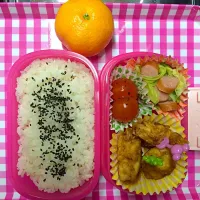 Snapdishの料理写真:長女の冬休み学童弁当１日目。|sakuraさん