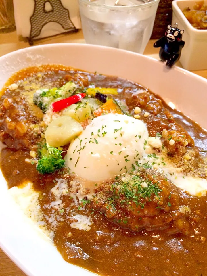 マダム•カリーのキーマカレー温玉載せて|大阪カレー部長さん