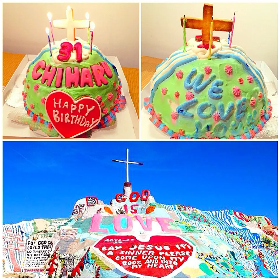 今年の誕生日ケーキは好きな場所salvation mountain☻♡|JEDAIさん