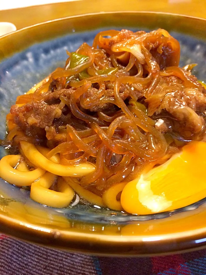 昨晩のすき焼きにうどん投入で夕食🍚🍚|かずみさん