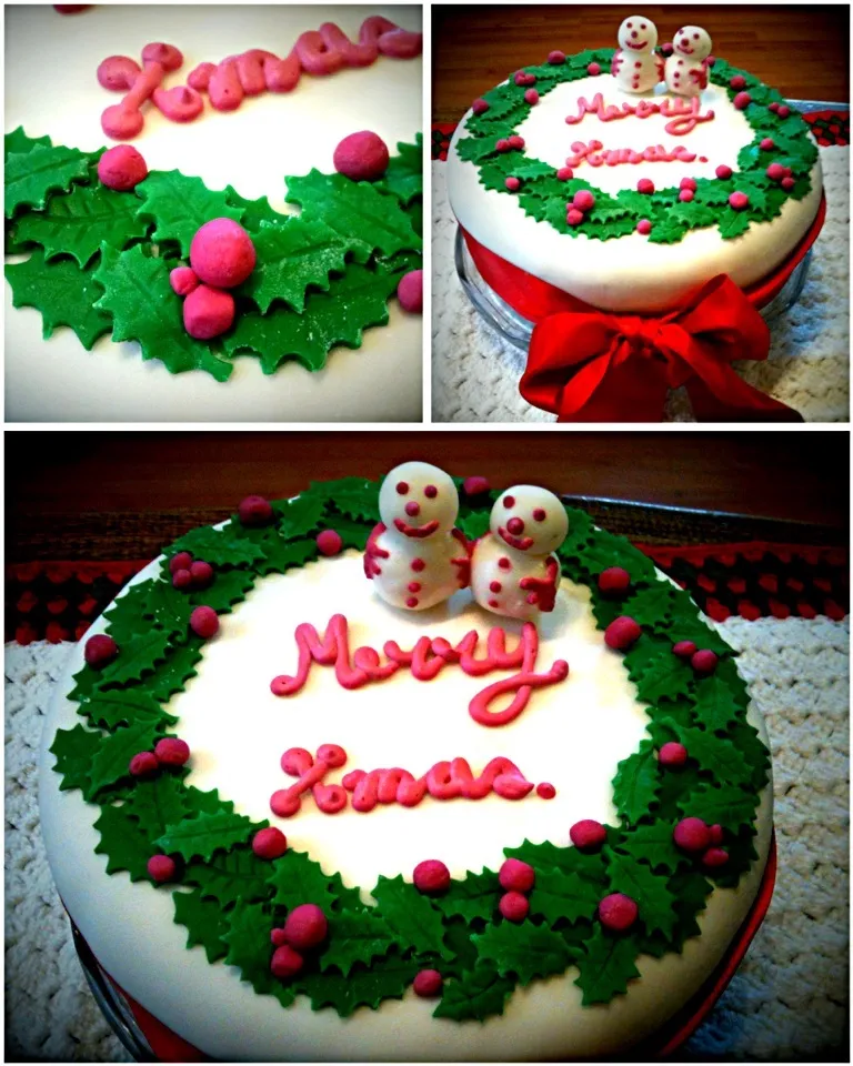 Snapdishの料理写真:Icing Christmas Cake.|Eveさん