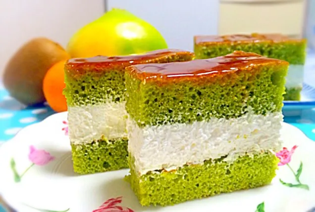 とろ生カステラ抹茶 - Creamy Matcha Castela Cake ❤️😋✨|Liezlさん